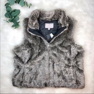 Banana Republic Faux Fur Vest